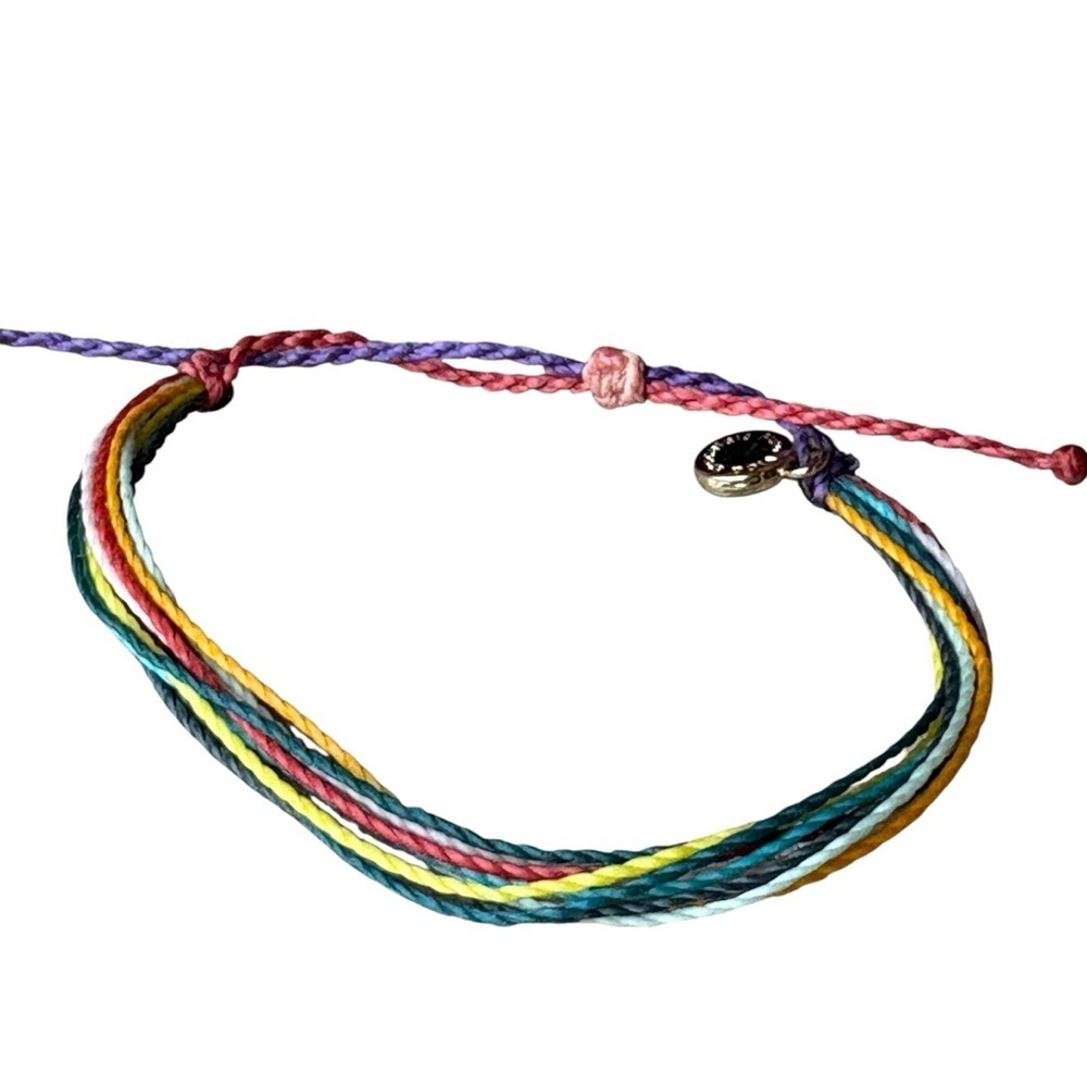 Pura Vida Set of 5 String Bracelets Braided Mult-Strands Beach Tropical Tone - Picture 12 of 13